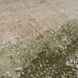 Loomed Green Distressed Abstract Bedroom Living Area Rug 190X280Cm - thumbnail 4