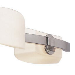 Luminosa Lighting Luminosa Lupa Telescopic Pendant Linear Bar 4 Light G9, Polished Chrome/frosted White Glass - thumbnail 6