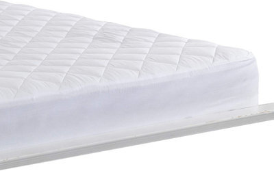 Lancashire Textiles 200 Thread Count 100% Cotton Mattress Protector With Deep Skirt - Single - image 1