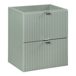 Heze Furniture Line Reed 2 Drawer Bathroom Cabinet Vanity Unit 50Cm - Sage - thumbnail 1
