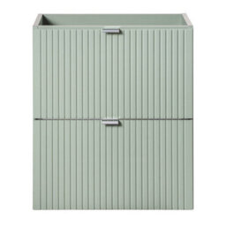 Heze Furniture Line Reed 2 Drawer Bathroom Cabinet Vanity Unit 50Cm - Sage - thumbnail 4