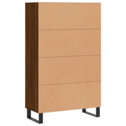 Berkfield Highboard Brown Oak 69.5X31X115 Cm Engineered Wood - thumbnail 8