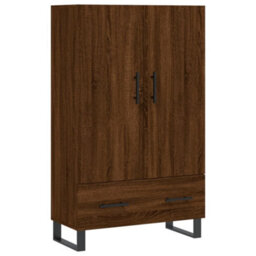 Berkfield Highboard Brown Oak 69.5X31X115 Cm Engineered Wood - thumbnail 2