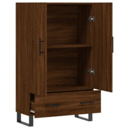 Berkfield Highboard Brown Oak 69.5X31X115 Cm Engineered Wood - thumbnail 5