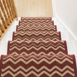 Chevron Stair Runner - Hardwearing, Non-Slip & Durable Carpet For Stairs & Staircases, Multiple Lengths - thumbnail 4