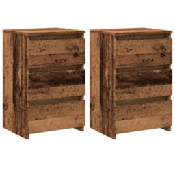 Berkfield Bedside Cabinets 2 Pcs Old Wood 40X35X62.5 Cm Engineered Wood - thumbnail 2