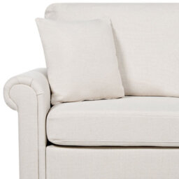 Beliani Sofa 2 Seater Ginnerup Fabric Light Beige - thumbnail 7