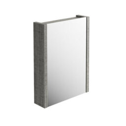 Plum&clay Walter Grey Wood Single Mirrored Cabinet (W)600mm