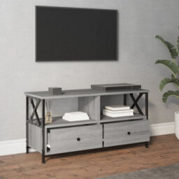 Berkfield Tv Cabinet Grey Sonoma 90X33X45 Cm Engineered Wood&iron - thumbnail 3