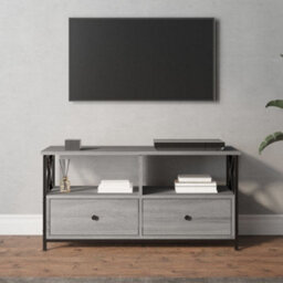 Berkfield Tv Cabinet Grey Sonoma 90X33X45 Cm Engineered Wood&iron - thumbnail 1