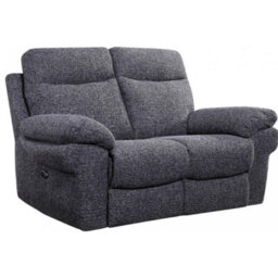Furniture Instore Tanya Grey Fabric Electric Recliner 2 Seater Sofa