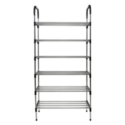 Living And Home 6 Tiers Shoe Rack Shoe Storage Organizer Shelf Space Saving Display Shelves - thumbnail 6