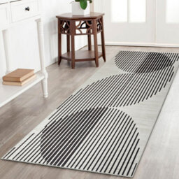 Ameha Non Slip Printed Rug Area Runner Abstract Lines Or Optical Wave Pattern Kitchen Floor Mat Indoor/outdoor (60X220 Cm Jett Rugs) - thumbnail 7