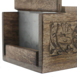 Serenityy Mango Wood Cutter For Soap Loaves - Antique-Style Soap Slicer, Handmade In India. - thumbnail 2