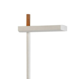 Luminosa Lighting Luminosa Phuket Floor Lamp 2 Light 21W Down 7W Up Led 3000K, 3000Lm, Touch Dimmer, Matt White / Beech - thumbnail 4