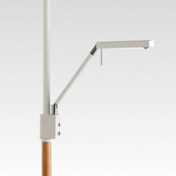 Luminosa Lighting Luminosa Phuket Floor Lamp 2 Light 21W Down 7W Up Led 3000K, 3000Lm, Touch Dimmer, Matt White / Beech - thumbnail 7