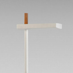 Luminosa Lighting Luminosa Phuket Floor Lamp 2 Light 21W Down 7W Up Led 3000K, 3000Lm, Touch Dimmer, Matt White / Beech - thumbnail 6