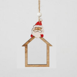 Shatchi Christmas Tree Ornaments Wooden Aesthetic Hanging Decorations Set Of 3 Pcs Xmas Diy Holiday Home Décor - thumbnail 4