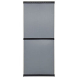 Walplus Garden Storage Cabinet With 3 Shelves Grey&black 68X40X168 Cm - thumbnail 5