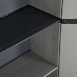 Walplus Garden Storage Cabinet With 3 Shelves Grey&black 68X40X168 Cm - thumbnail 8