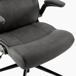 Furniturebox Uk Greer Black Faux Leather Executive Swivel Office Chair - thumbnail 7