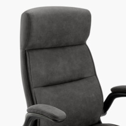 Furniturebox Uk Greer Black Faux Leather Executive Swivel Office Chair - thumbnail 6
