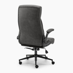 Furniturebox Uk Greer Black Faux Leather Executive Swivel Office Chair - thumbnail 5