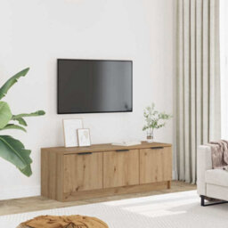 Berkfield Durable Tv Cabinet Artisan Oak 102X35X36.5 Cm Engineered Wood - thumbnail 2