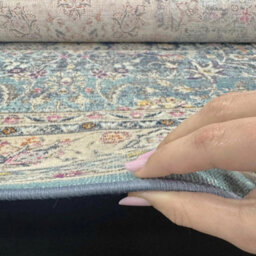 Xample Concept Looms Vintage Kashan Blue Rug 240 X 290 Cm Classic Persian Design 100% Polypropylene Low Pile 4mm Durable Area Rug - thumbnail 6