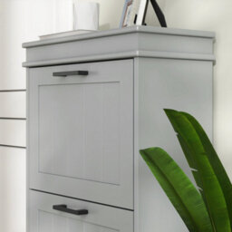 Homcom Slim Shoe Storage Cabinet With 3 Flip Drawers For Entryway, Grey - thumbnail 9