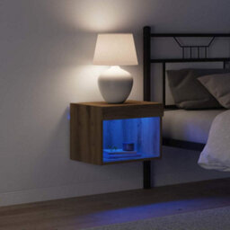 Berkfield Versatile Wall Cabinet With Led Lights Artisan Oak 40X30X30 Cm - thumbnail 5