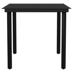 Berkfield 5 Piece Garden Dining Set Black Pvc Rattan - thumbnail 8