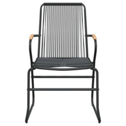 Berkfield 5 Piece Garden Dining Set Black Pvc Rattan - thumbnail 6