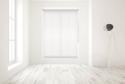 Caecus Blinds Straight Edge Roller Blind White 240Cm - image 1