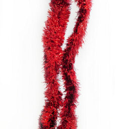 Neel Blue Red Metallic Shiny Christmas Tinsel Garland For Xmas Tree & Home Decorations, 2M X 9Cm - thumbnail 4