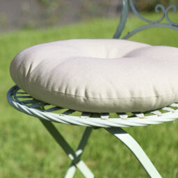Dibor Set Of 2 Round Grey Outdoor Garden Seat Pad Cushions (Dia) 40Cm - thumbnail 4