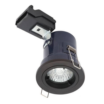 Forum Lighting Forum Electralite Ela-27465-Mblk Yate Fixed Fire Rated Downlight - Matt Black (11946) - image 1