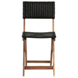 Wyld And Coco Summitco Acacia Wood 3-Piece Folding Bistro Set - Brown, 2 Chairs And Round Table, Outdoor Patio Balcony Ready - thumbnail 8