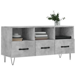 Berkfield Tv Cabinet Concrete Grey 102X36X50 Cm Engineered Wood - thumbnail 3