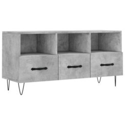 Berkfield Tv Cabinet Concrete Grey 102X36X50 Cm Engineered Wood - thumbnail 2