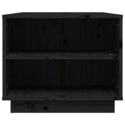 Berkfield Coffee Table Black 90X49X40.5 Cm Solid Wood Pine - thumbnail 6