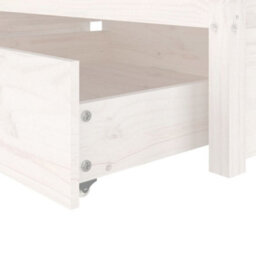 Berkfield Bed Frame With Drawers White 90X190 Cm 3Ft Single - thumbnail 7
