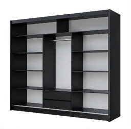 Arte Vista 250Cm Sliding Wardrobe In Oak Sonoma - Timeless Beauty With Modern Flair - thumbnail 4