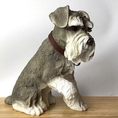 Animal Crackers Large (24Cm) Sitting Schnauzer Figurine By Leonardo - image 1