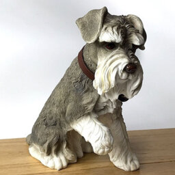 Animal Crackers Large (24Cm) Sitting Schnauzer Figurine By Leonardo - thumbnail 5