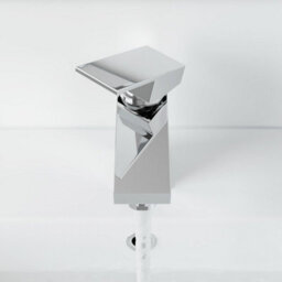 Affine White Gloss Cloakroom 400mm Vanity Unit Mixer Tap Basin Sink Waste Modern - thumbnail 5