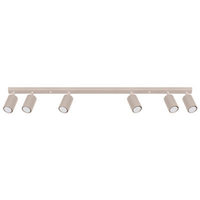 Luminosa Lighting Luminosa Karbon Ceiling Spotlight Bar Taupe 6X Gu10 - image 1
