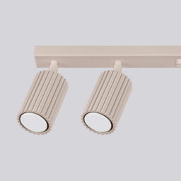 Luminosa Lighting Luminosa Karbon Ceiling Spotlight Bar Taupe 6X Gu10 - thumbnail 4