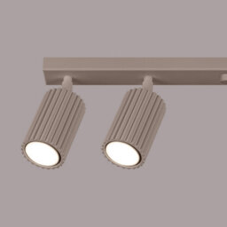 Luminosa Lighting Luminosa Karbon Ceiling Spotlight Bar Taupe 6X Gu10 - thumbnail 5