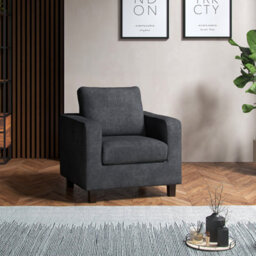 Furnishings For Less UK York Grey Turin Fabric 3 Piece Sofa Suite 2 Seater And 2 Armchairs - thumbnail 4